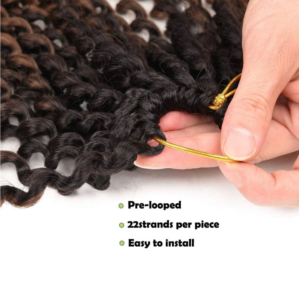 🆕 Ombré Passion Twist Water Wave Crochet 18 inches - Picture 6 of 7